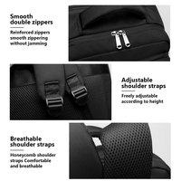 Ransel Laptop Minimalis Modern Anti Air Bahan Nylon Multi Kompartemen Kapasitas Besar Tahan Lama Unisex untuk Bisnis dan Perjalanan
