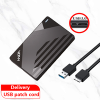 Box Esterno per Disco Rigido in Plastica ABS da 2,5 Pollici ad Alta Velocità USB 3.0 SATA per HDD SSD 5Gbps Portatile per Laptop PC