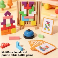 Permainan Puzzle Balok Kayu Anak-Anak-40 Potong Mainan Edukatif untuk Usia 4-6 Tahun Tema Hewan Alam Melatih Berpikir Logis dan Mental