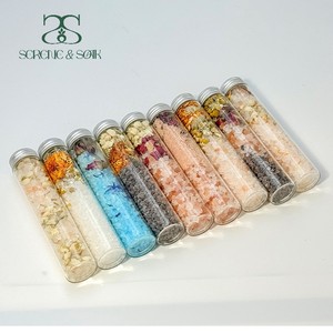 S&Soak - Sal <span class=keywords><strong>de</strong></span> Baño <span class=keywords><strong>de</strong></span> Cristal del Himalaya Ecológica Personalizada al por Mayor, con Aroma a Rosa y Lavanda, para Relajación, Curación y Desintoxicación, 100 g - Product Image 6