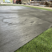 Revêtement mural flexible en pierre naturelle Life1996, ultra-mince (1-3 mm), marbre noir pour extérieur, idéal pour restaurants, feuille de pierre naturelle