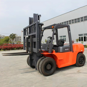 Chariot élévateur diesel ZLIN de 3 à 16 tonnes avec siège, hauteur de levage de 4 m, mât monophasé, dimensions 1220x125x50, certifié CE - Product Image 2