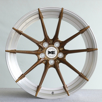 Llantas Monobloque de Alto Rendimiento, Forjadas en Aleación, Cóncavas, con Borde Profundo, de 15-24 Pulgadas, 5X112, 5X120, 5X130, Tamaños y Desplazamientos Personalizados para Sedanes