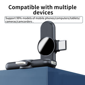 Micrófono inalámbrico Lavalier para grabación, micrófono inalámbrico compatible con cámaras Dslr de iphone - Product Image 5