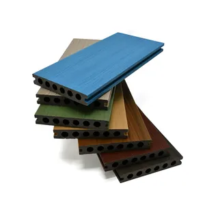 Exterior gray wood floor water resistant outdoor wpc composite decking board
