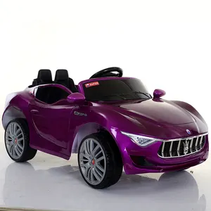 4-wheel battery powered plastic ride on toys car / children's electric baby carriage sedan 12V double motors
