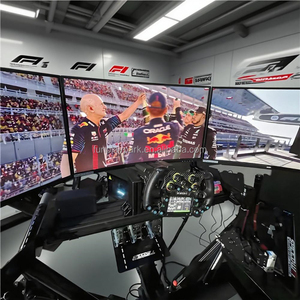 Simulatore di Corse VR 9D di Alta Qualità con Sei Assi e Tre Schermi in Fibra di Vetro, Macchina da Gioco Arcade per Uso Domestico ed Esterno - Product Image 6