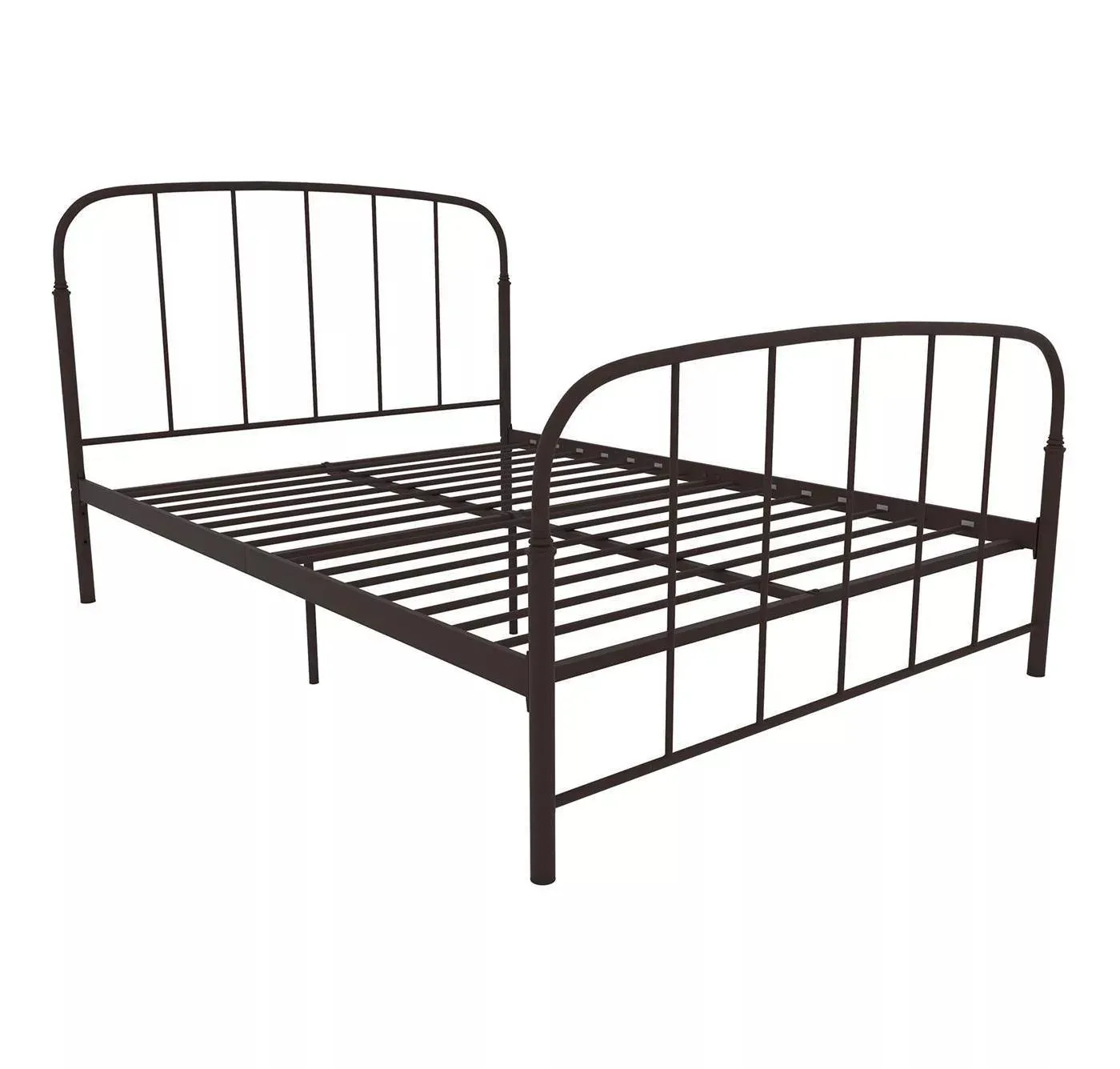 Nórdicos de red muebles de dormitorio de metal negro doble cabeceros de cama de la Reina camas