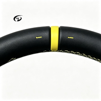 Volant sport en cuir véritable à fond plat pour Audi A6 C7, A3, A4 B8/B9, S5, A5, Q5, RS3, RS7, A7, Q7