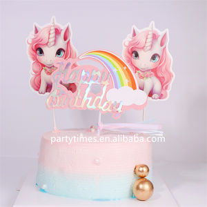 Vestido de tutú arcoíris hecho a mano, decoración de pastel de unicornio, herramienta creativa y divertida para graduación, hornear y repostería, decoraciones artísticas - Product Image 3