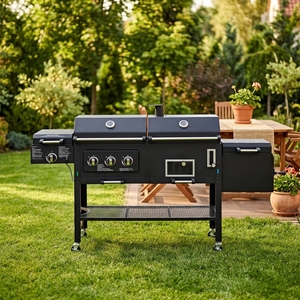 Parrilla Comercial de Gas y Carbón para Exterior BBQ - Product Image 1