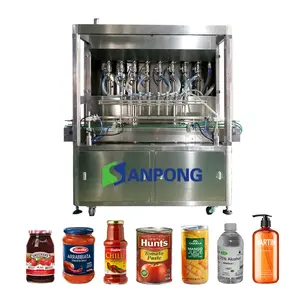 주스/음료/물 충전 밀봉 및 포장 기계 용 고정밀 50-1000ml 자동 액체 충전 기계