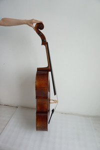 Etiqueta personalizada mejor marca Sinomusik hecho a mano antiguo rojo marrón profesional violonchelo artesanía italiana instrumento de cuerda con bolsa y lazo - Product Image 3