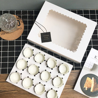 Cajas de Papel Kraft Ecológicas Personalizadas de Visual Factory para Postres y Cupcakes con Soportes, 50 Unidades MOQ para Chicle y Sushi