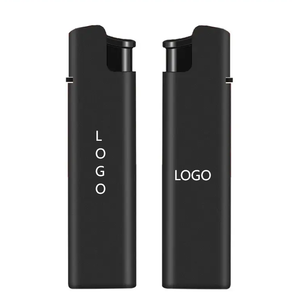 Briquet à cigares entièrement noir avec logo personnalisé 2026, briquet flamboyant, briquet à gaz abordable, cigarette, vente en gros personnalisable - Product Image 2