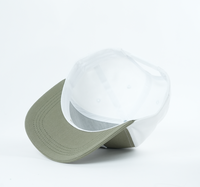 Casquette de baseball Yukaihe bicolore 100% coton à 5 panneaux avec broderie de logo personnalisé