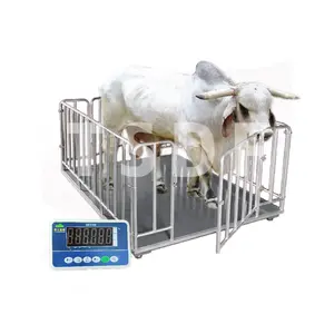 Çit ile hayvan tartı toptan hayvancılık ölçeği tartım çit ile elektronik sığır ölçekler