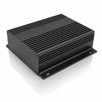 Boîtier en aluminium extrudé, dissipateur thermique anodisé sur mesure, boîtier CNC pour amplificateur électronique, petite boîte de projet en aluminium
