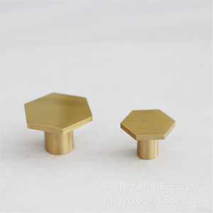 <b>Copper</b> Furniture Handle Geometric Shape Single Hole Drawer Cabinet Door Hardware Pure <b>Copper</b> Durable Minimalist Design - Product Image 2