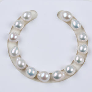 10-11mm White Freshwater Baroque <b>Loose</b> <b>Pearl</b> DIY Jewelry Material for Earrings Rings in Stock - Product Image 2