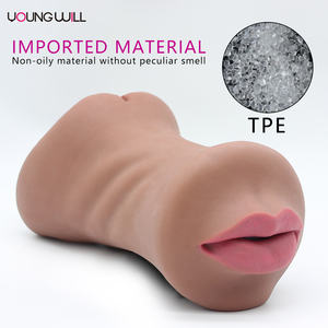 Masturbator Mulut Realistis Premium Dengan Tekstur Tenggorokan Detail dan Bahan TPE Lembut Gerakan Hisap Otomatis Mainan Seks untuk Pria - Product Image 3