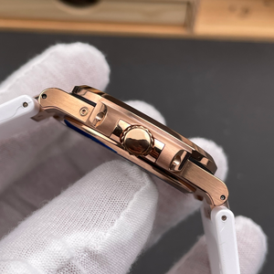 3k Rose <b>Gold</b> Black High-End Fashion Mechanical <b>Watch</b>, Classic <b>Men's</b> Strap, Gift/Business Style. - Product Image 4