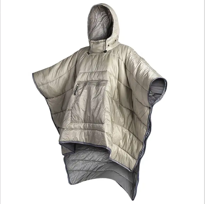 Couette à capuche pour femme, sac de couchage ultraléger, pour le Camping, couverture en nylon imperméable, avec doublure chaude