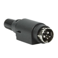 DIY montaje tipo 4 pines alimentación DIN R7B conector macho