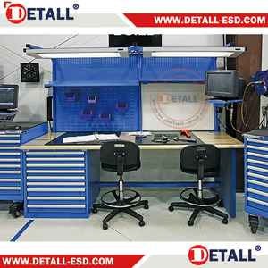 Banc d'atelier <span class=keywords><strong>en</strong></span> <span class=keywords><strong>bois</strong></span> robuste sans boulons avec grand tiroir, banc de travail de garage à vendre - Product Image 5