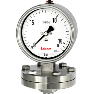 Manomètre à diaphragme Labom Ba2 16 bars en acier inoxydable pour l'industrie chimique - Product Image 1