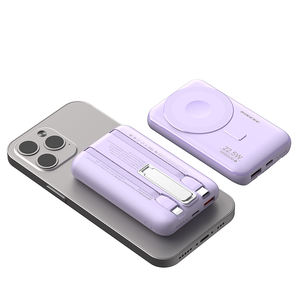 พาวเวอร์แบงค์10000mAh PD ชาร์จเร็ว15W ที่ชาร์จแบบไร้สายและแม่เหล็กสำหรับสมาร์ทวอทช์หูฟังในตัว - Product Image 4