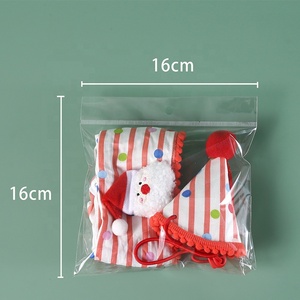 Wave Point Stripe Polyester Pet Écharpe Arbre De Noël Vieil Homme Col Chapeau Ensemble pour Chiens Solide Motif Anniversaire Application - Product Image 4