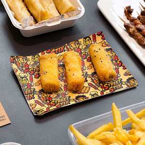 Custom Printed Non-stick Heat Resistant Grease Proof Food Grade Street Sweets Food Wrapping <b>BBQ</b> Chicken Packaging Paper - Product Image 1