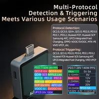 Testeur USB ALIENTEK C2 en carton ondulé, Voltmètre numérique, Détecteur de puissance de charge, Testeur de batterie PD3.2, Détection de charge rapide, Métal CNC