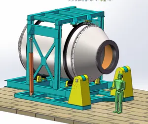 アルミニウムスラグ用のプロフェッショナルカスタム回転炉5-12Tガス燃焼傾斜タイプ回転炉