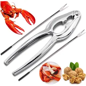 Seafood Tools Seafood Tools Lobster Crackers Crab Crackers Nut Crackers Tool With Heavy Duty Chrome Plated Zinc Alloy