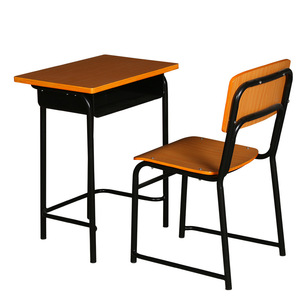 Fabricants de bureaux et chaises en acier tubulaire pour l'exportation, bureaux et chaises fixes individuels pour les études des étudiants - Product Image 2