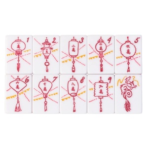 Juego de Mahjong Clásico Goddess Classic Malachite, 3 Capas, Acrílico, con Brillantina, Gemas, Esmeralda, Diseño Artístico - Product Image 5