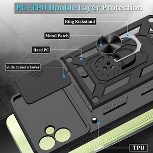 Trượt Máy Ảnh Bìa Đối Với <span class=keywords><strong>Samsung</strong></span> <span class=keywords><strong>Galaxy</strong></span> A05 A05s A15 A25 A35 A55 5G Sang Trọng Gồ Ghề 360 Xoay Vòng Chân Đế Điện Thoại Di Động Trường Hợp - Product Image 5