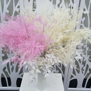 หญ้าเทียม O-X274 ราคาถูก หญ้าจำลองสีขาว 6 กิ่ง ดอกหญ้าจำลองแบบนุ่ม - Product Image 4
