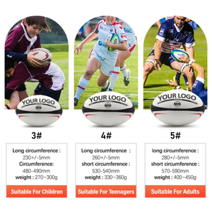 Balones de <span class=keywords><strong>Rugby</strong></span> Personalizados de Fábrica de Alta Calidad, Cosidos con PVC de Alta Gama, Agarre Duradero y Super Airbag - Product Image 3