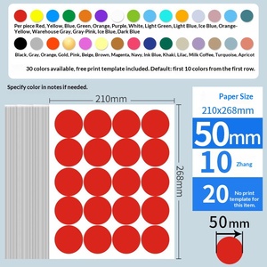Etiquetas Adhesivas Personalizadas con Puntos de Colores, Impresión Autoadhesiva, Etiquetas para Escribir a Mano que se Pueden Pegar con Etiquetas en Blanco - Product Image 2