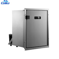 Réfrigérateur-congélateur marin à compresseur silencieux Colku DC-40 12V 24V 40L 50L avec machine à glaçons pour yacht, camping-car, intégré