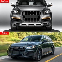 Nouveau kit carrosserie pour Audi Q7 06-15/16-29, mise à niveau style RSQ7 20-23, pare-chocs avant/arrière, jupes latérales, phares, feux arrière, ailes, capot
