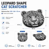 Grattoir pour chat mural vertical en carton ondulé blanc écologique imprimé sur mesure, OEM ODM Surface