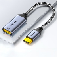 SAMZHE Convertidor DP a HDMI 8K/60Hz, Adaptador de Video DP1.4 4K/240Hz para Tarjeta Gráfica de Computadora, Laptop, TV, Proyector, Monitor