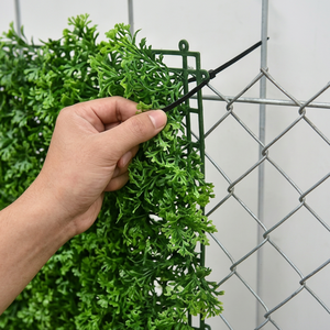 Artificial Mixed Fern Ivy Foliage Panel Dense Green Vertical Garden <b>Wall</b> Mat UV Resistant Indoor Outdoor Decorative Greenery - Product Image 4