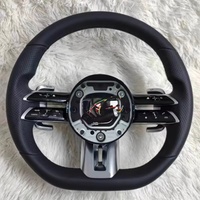 Volant sur Mesure en Fibre de Carbone Avancée et Daim pour Mercedes-Benz W205 W178 C190 GT63 C63 AMG W247 W222 W204 W211