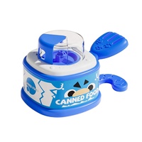 Jouet interactif pour chien à bouton-poussoir, design amusant en forme de conserve, distributeur de friandises lyophilisées pour animaux de compagnie