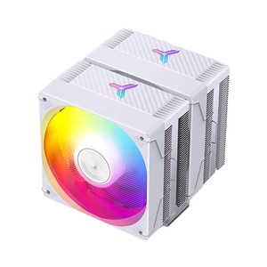 Qiao Sibo CR3000E Radiator CPU Fan ARGB Double <b>Tower</b> Double Fan White 6 Copper Tube 120mm 800-2200RPM 40000hrs Air <b>Cooled</b> Alloy - Product Image 1